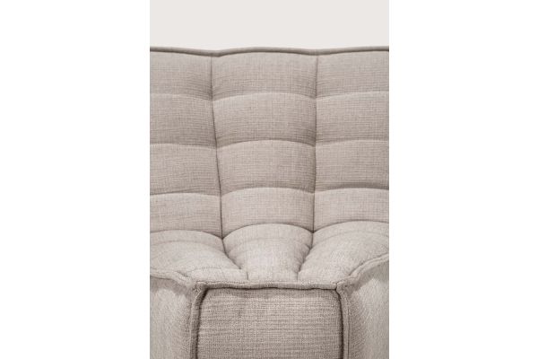 N701 MODULAR SOFA - ECRU ECO FABRIC - 45° ROUND 