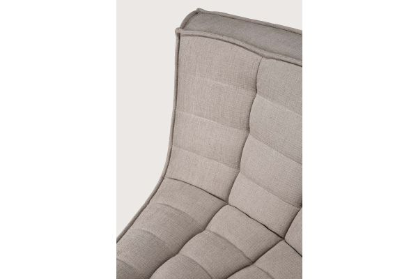 N701 MODULAR SOFA - ECRU ECO FABRIC - 45° ROUND 