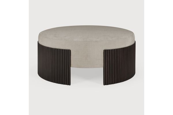 ROLLER MAX POUF - VARNISHED MAHOGANY - DARK BROWN 