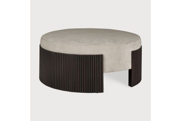 ROLLER MAX POUF - VARNISHED MAHOGANY - DARK BROWN 