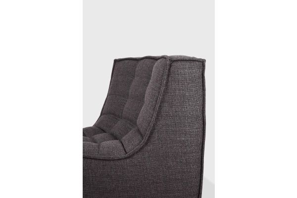 ETHNICRAFT N701 SOFA-ROUND CORNER-DARK GREY - 45° 