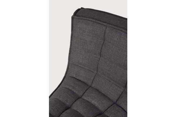 ETHNICRAFT N701 SOFA-ROUND CORNER-DARK GREY - 45° 