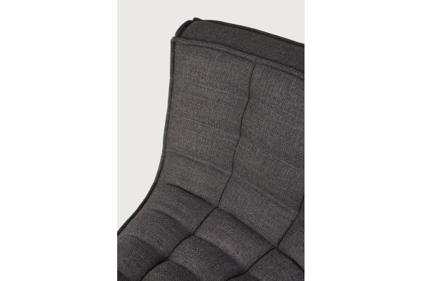 ETHNICRAFT N701 SOFA-ROUND CORNER-DARK GREY - 45° 