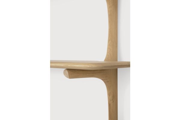PI WALL SHELF - OAK - 2 SHELVES 100 x 35 x 91