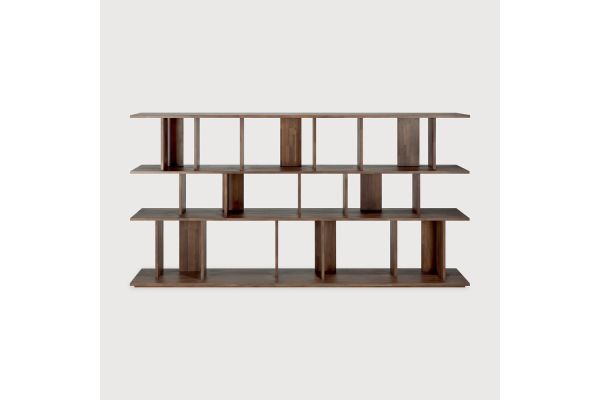 IRREGULAR RACK - VARNISHED TEAK - BROWN 