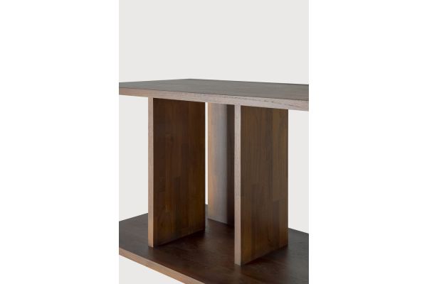 IRREGULAR RACK - VARNISHED TEAK - BROWN 