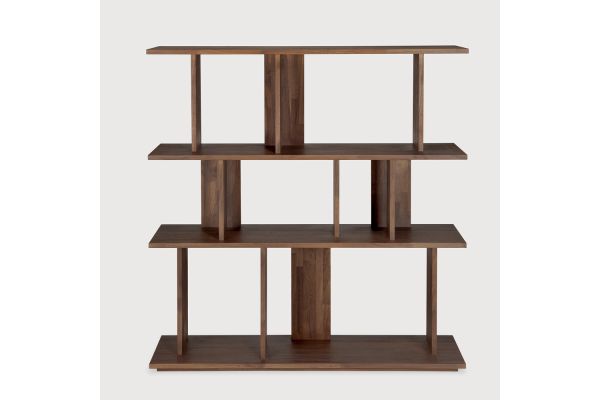 IRREGULAR RACK - VARNISHED TEAK - BROWN 