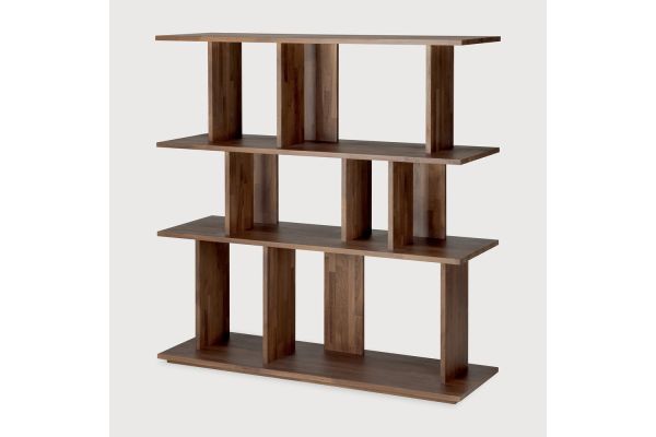 IRREGULAR RACK - VARNISHED TEAK - BROWN 