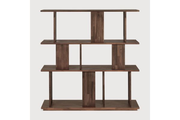 IRREGULAR RACK - VARNISHED TEAK - BROWN 