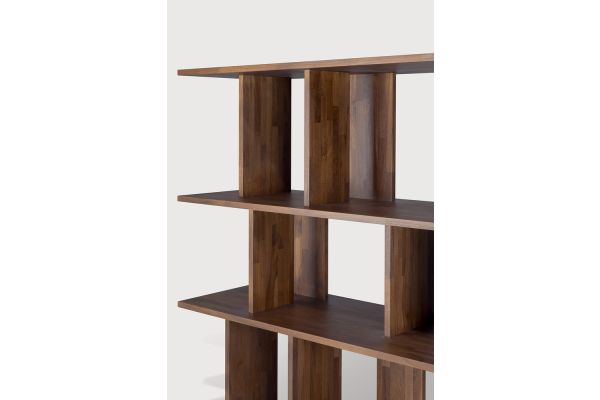 IRREGULAR RACK - VARNISHED TEAK - BROWN 