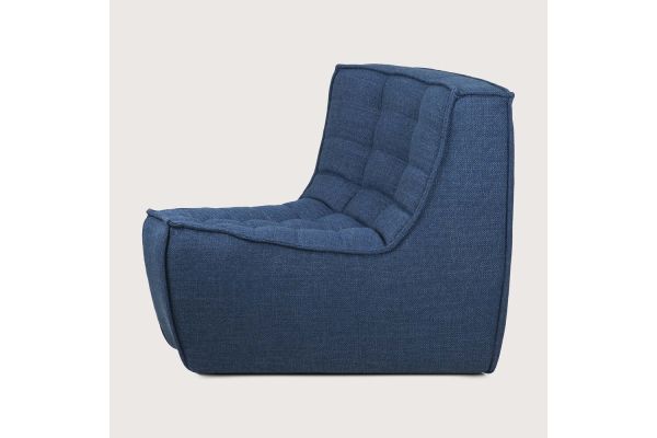ETHNICRAFT N701 SOFA-ROUND CORNER-BLUE - 45° ROUND