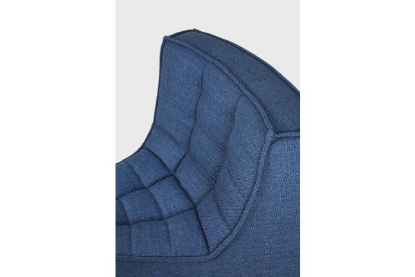 ETHNICRAFT N701 SOFA-ROUND CORNER-BLUE - 45° ROUND