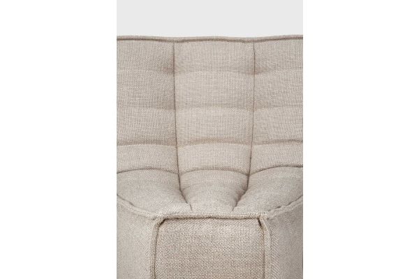 N701 MODULAR SOFA - BEIGE FABRIC - 45° ROUND 