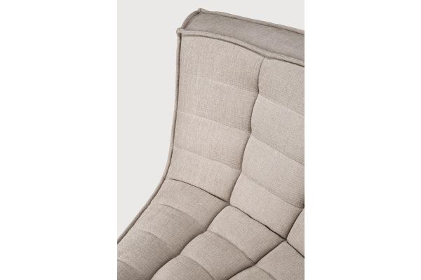 N701 MODULAR SOFA - BEIGE FABRIC - 45° ROUND 