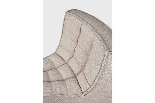 N701 MODULAR SOFA - BEIGE FABRIC - 45° ROUND 