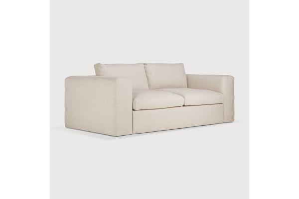 MELLOW SOFA - OFF WHITE ECO FABRIC - 2.5 SEATER 
