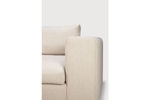 MELLOW SOFA - OFF WHITE ECO FABRIC - 3 SEATER 