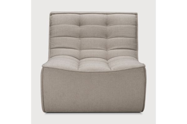 N701 MODULAR SOFA - ECRU ECO FABRIC - 1 SEATER 