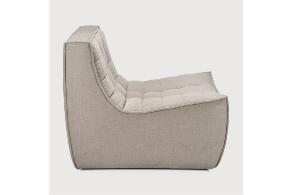 N701 MODULAR SOFA - ECRU ECO FABRIC - 1 SEATER 