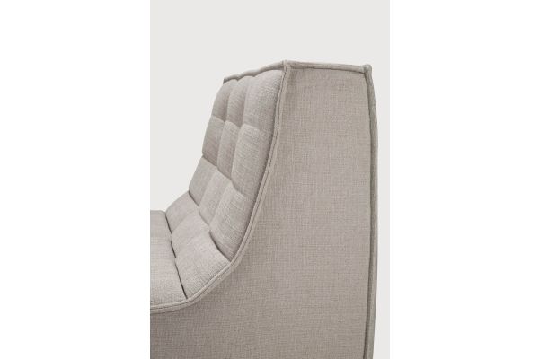 N701 MODULAR SOFA - ECRU ECO FABRIC - 1 SEATER 