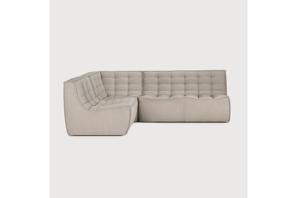 N701 MODULAR SOFA - ECRU ECO FABRIC - 1 SEATER 