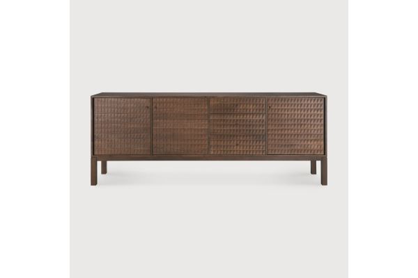 SONO SIDEBOARD - VARNISHED TEAK - LIGHT BROWN 