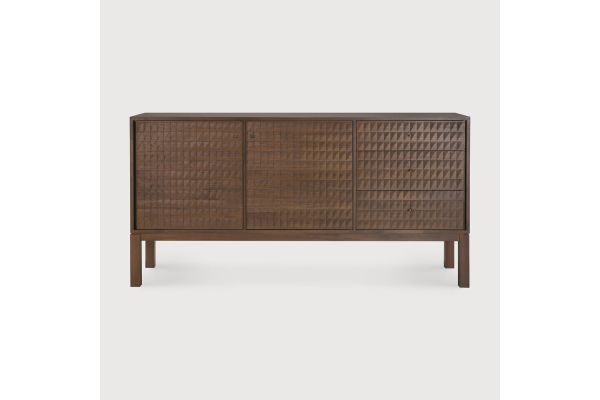 SONO SIDEBOARD - VARNISHED TEAK - LIGHT BROWN 