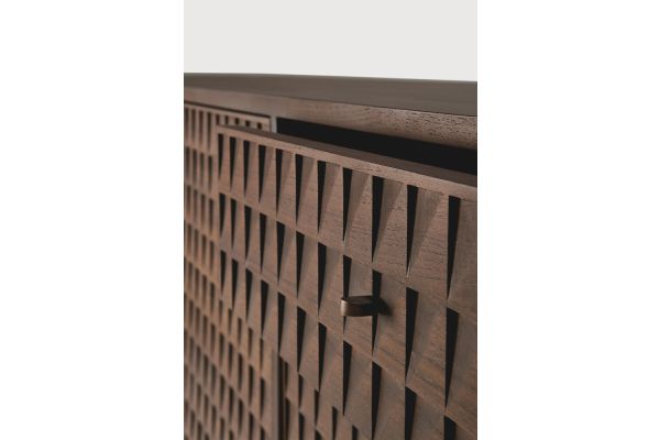 SONO SIDEBOARD - VARNISHED TEAK - LIGHT BROWN 