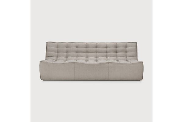 N701 MODULAR SOFA - ECRU ECO FABRIC - 3 SEATER 