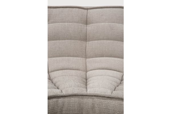 N701 MODULAR SOFA - ECRU ECO FABRIC - 90° ROUND 