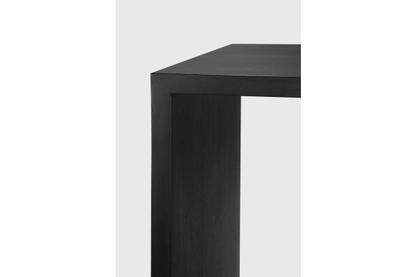 U DESK - VARNISHED OAK - RECTANGULAR - WITH CABLE 