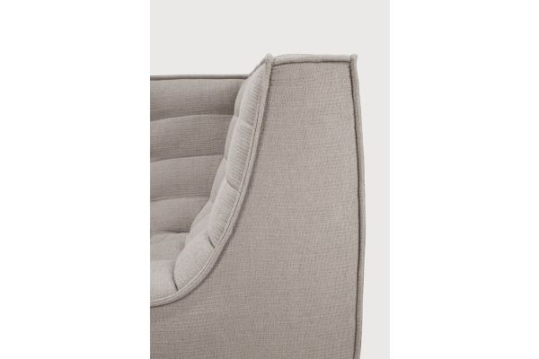 N701 MODULAR SOFA - ECRU ECO FABRIC - 90° SQUARE 
