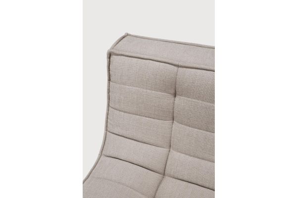 N701 MODULAR SOFA - ECRU ECO FABRIC - 90° SQUARE 