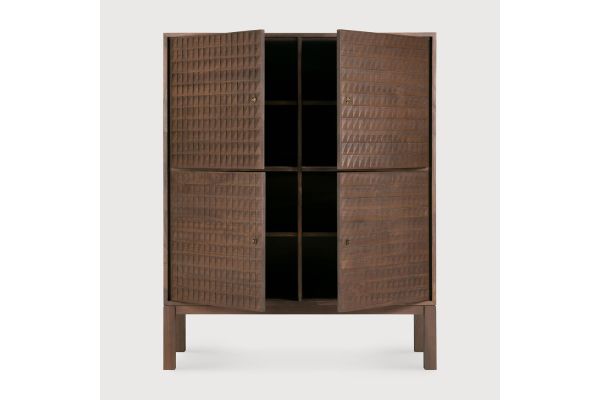 SONO SIDEBOARD - VARNISHED TEAK - LIGHT BROWN 