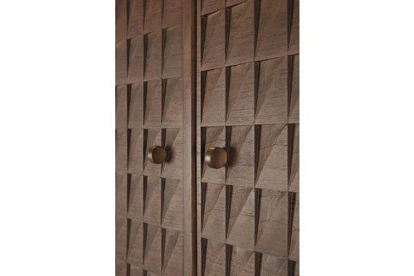 SONO SIDEBOARD - VARNISHED TEAK - LIGHT BROWN 