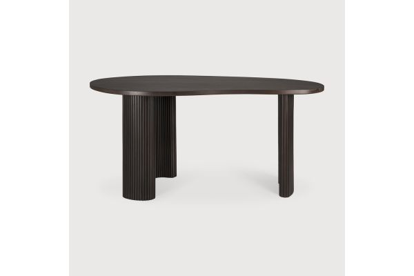 BOOMERANG DESK - VARNISHED MAHOGANY - DARK BROWN 