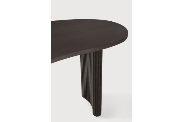 BOOMERANG DESK - VARNISHED MAHOGANY - DARK BROWN 