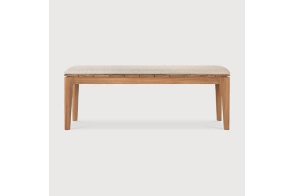 BOK OUTDOOR BENCH - TEAK - NATURAL FABRIC