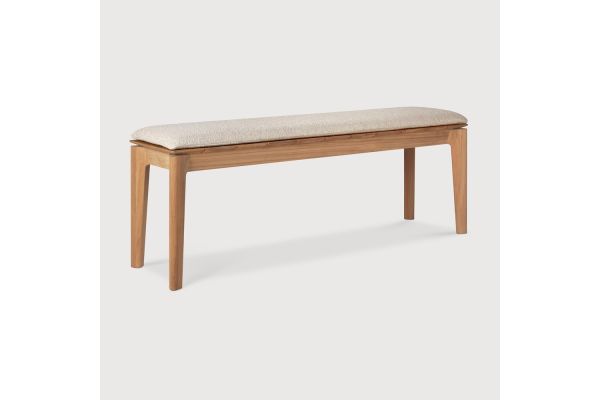 BOK OUTDOOR BENCH - TEAK - NATURAL FABRIC