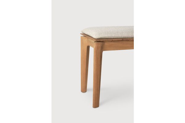 BOK OUTDOOR BENCH - TEAK - NATURAL FABRIC