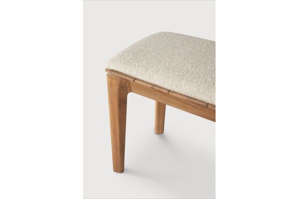 BOK OUTDOOR BENCH - TEAK - NATURAL FABRIC