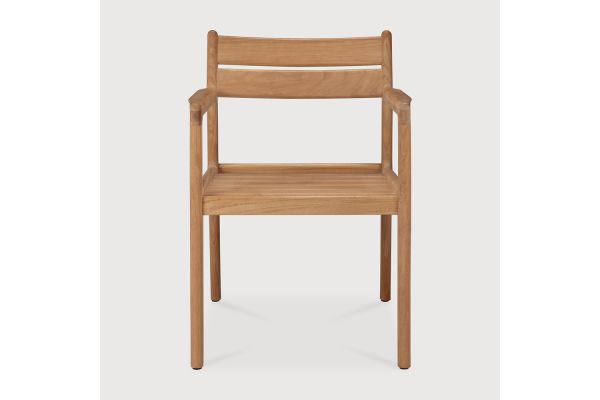 JACK OUTDOOR DINING CHAIR FRAME - TEAK - WITH ARMS