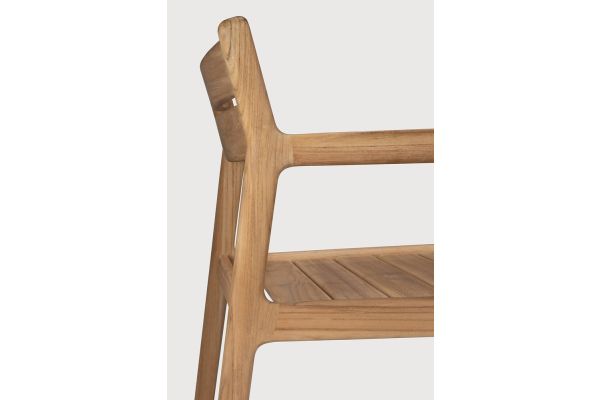 JACK OUTDOOR DINING CHAIR FRAME - TEAK - WITH ARMS