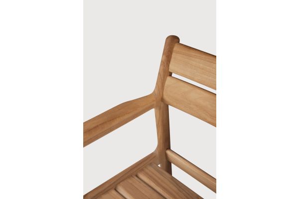 JACK OUTDOOR DINING CHAIR FRAME - TEAK - WITH ARMS