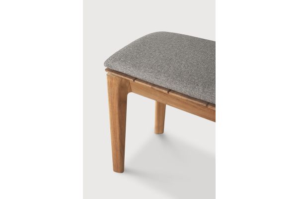 BOK OUTDOOR BENCH - TEAK - MOCHA FABRIC