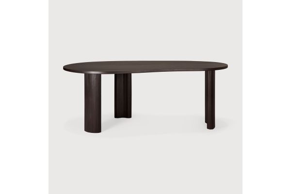 BOOMERANG DESK - VARNISHED MAHOGANY - DARK BROWN 