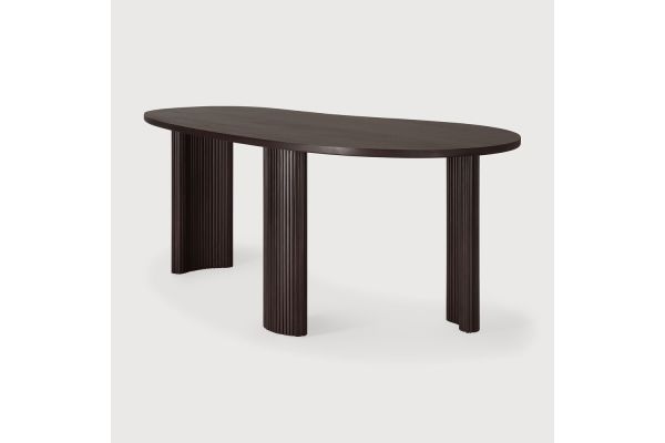 BOOMERANG DESK - VARNISHED MAHOGANY - DARK BROWN 