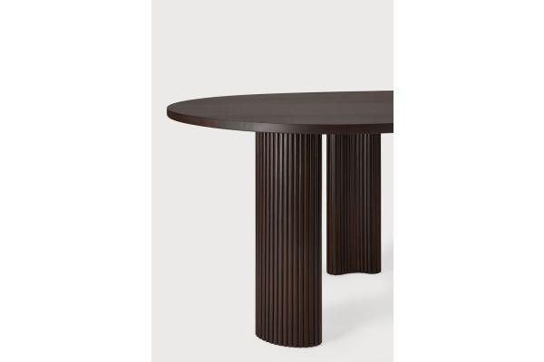 BOOMERANG DESK - VARNISHED MAHOGANY - DARK BROWN 