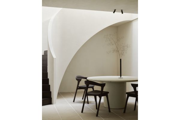 ELEMENTS DINING TABLE - VARNISHED MICROCEMENT - OFF WHITE - ROUND 150 X 150 X 76  26425