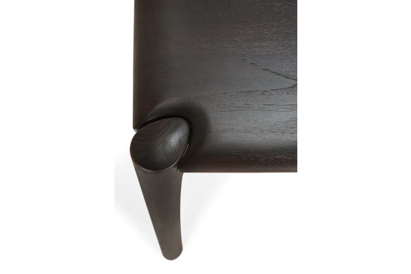 TEAK DARK-BROWN VARNISHED BOK DINNING 160X80 CM